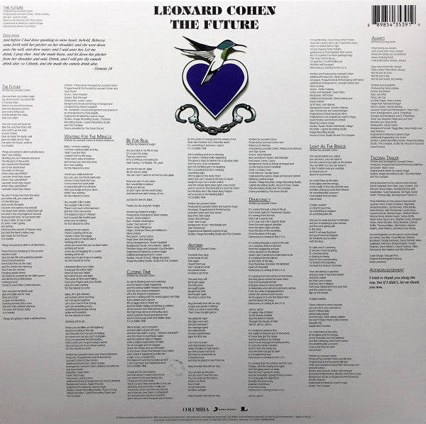 Leonard Cohen : The Future (LP, Album, RE, RP, 180)