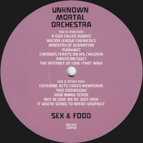 Unknown Mortal Orchestra : Sex & Food (LP, Album)