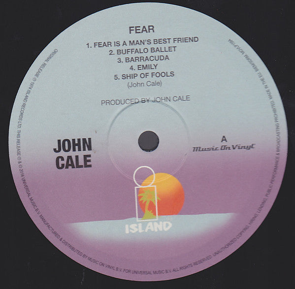 John Cale : Fear (LP, Album, RE, 180)