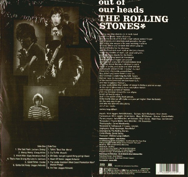 The Rolling Stones : Out Of Our Heads UK (LP, Album, Mono, RE, RM)