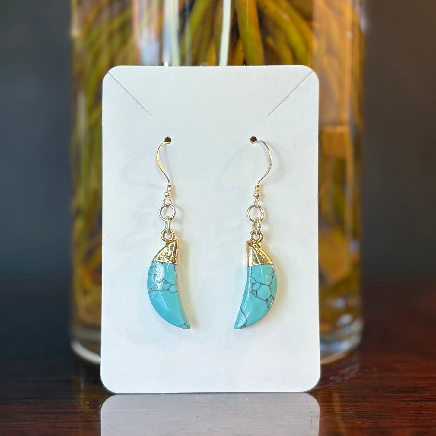 Savoy Truffles - Turquoise Moon Earrings