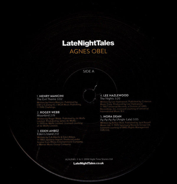 Agnes Obel : LateNightTales (2xLP, Comp)