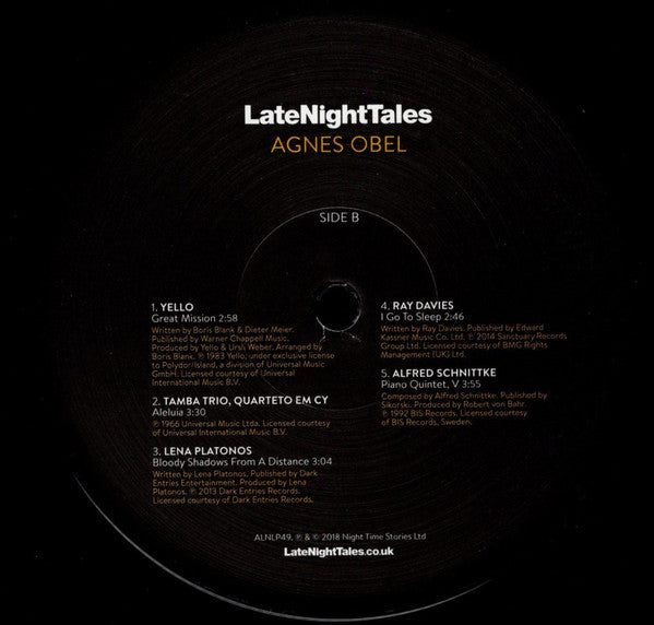 Agnes Obel : LateNightTales (2xLP, Comp)