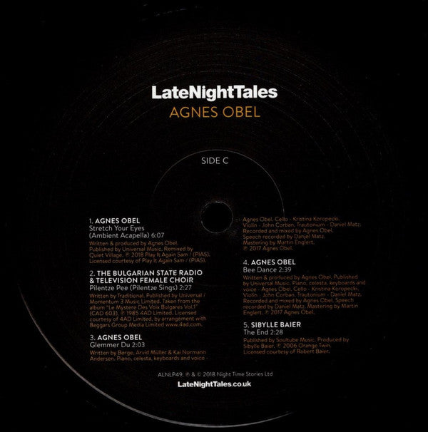 Agnes Obel : LateNightTales (2xLP, Comp)