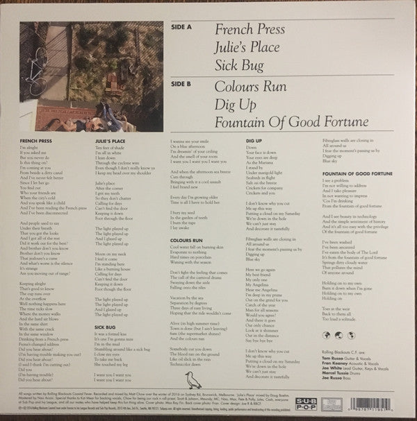 Rolling Blackouts C.F.* : The French Press (12", EP)