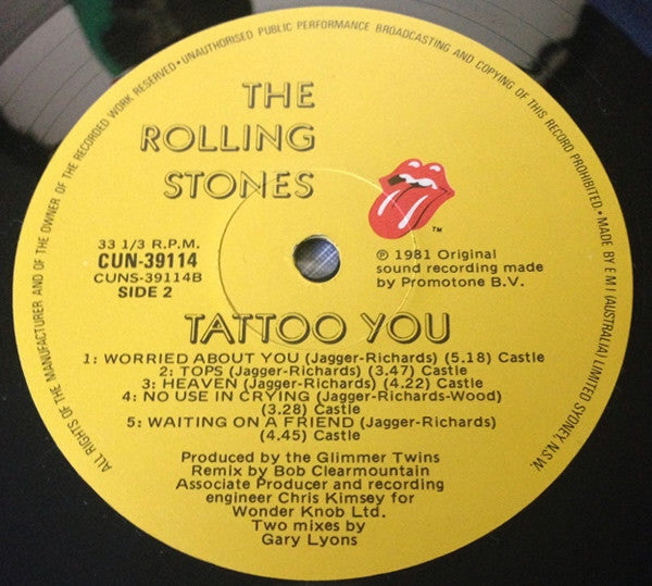 Rolling Stones* : Tattoo You (LP, Album)