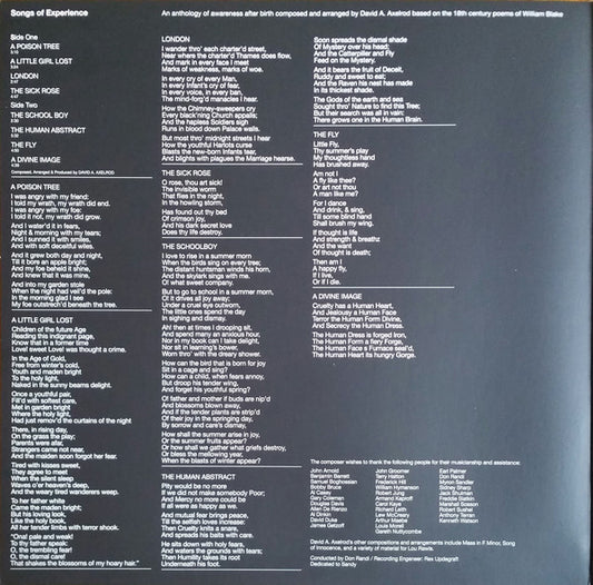 David Axelrod : Songs Of Experience (LP, Album, RE)