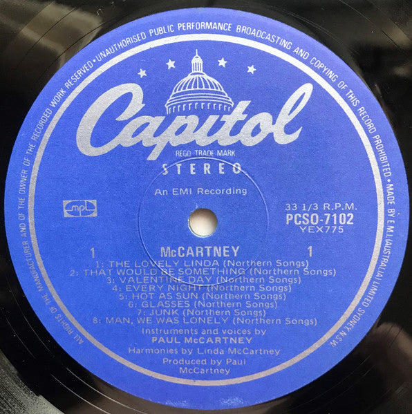 Paul McCartney : McCartney (LP, Album, RE, Blu)