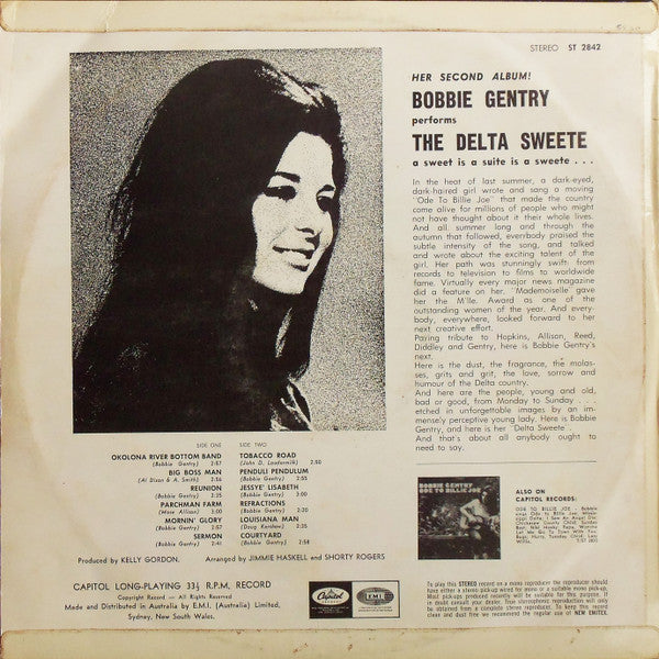 Bobbie Gentry : The Delta Sweete  (LP, Album)