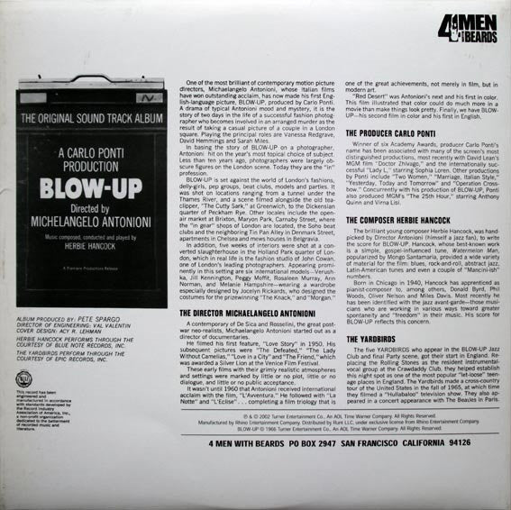 Herbie Hancock : Blow-Up - The Original Soundtrack Album (LP, Album, RE, RM, 180)
