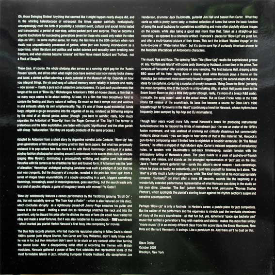 Herbie Hancock : Blow-Up - The Original Soundtrack Album (LP, Album, RE, RM, 180)