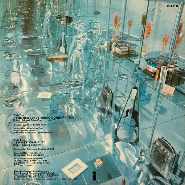 Fripp & Eno : (No Pussyfooting) (LP, Album, Gat)