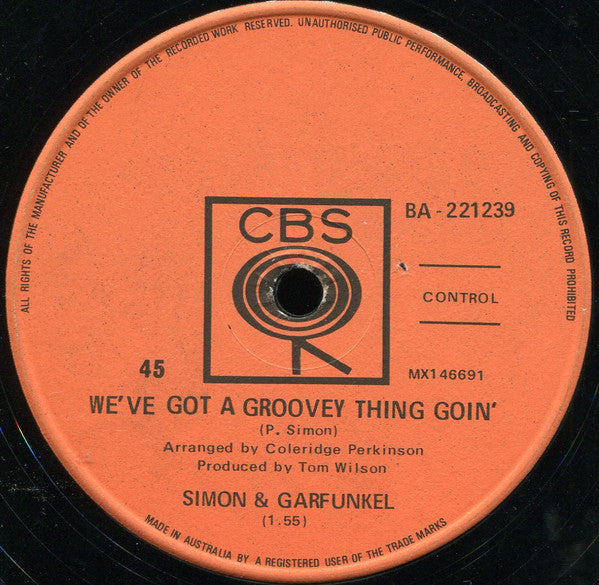 Simon & Garfunkel : The Sounds Of Silence (7", Single, RE)