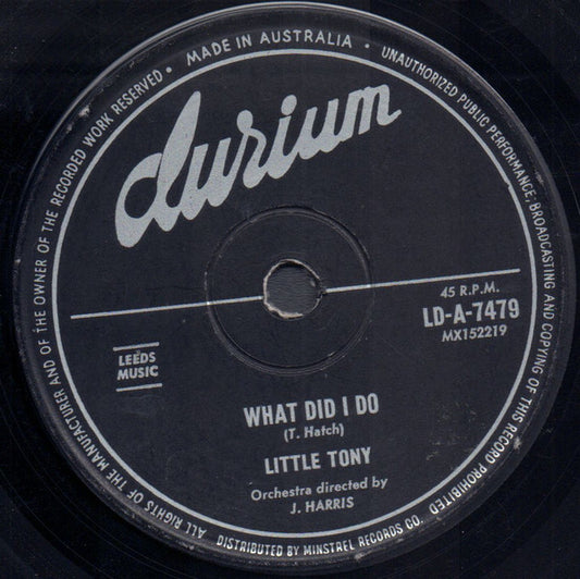 Little Tony : Let Her Go (7", Single)