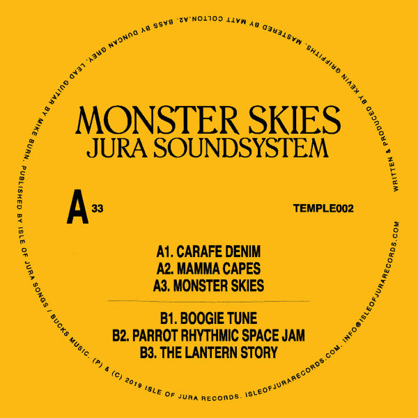 Jura Soundsystem : Monster Skies (12", EP)