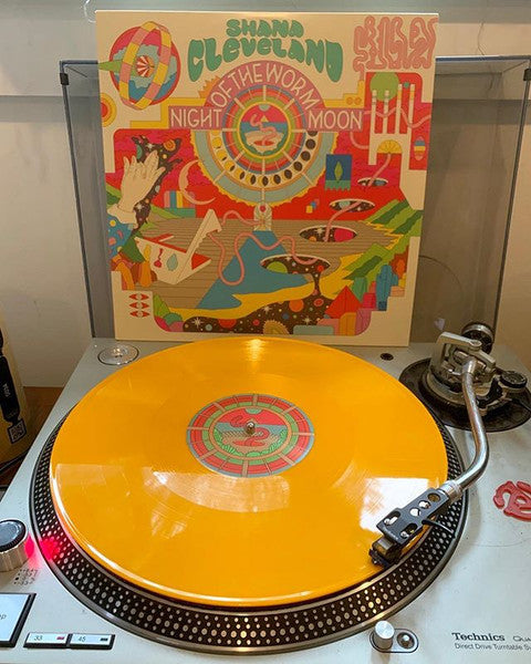 Shana Cleveland : Night Of The Worm Moon (LP, Album, Ltd, Yel)