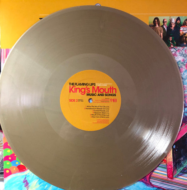 The Flaming Lips Featuring Narration By Mick Jones : King's Mouth (Music And Songs) (LP, Album, RSD, Ltd, Gol)