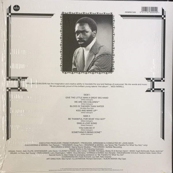 William DeVaughn : Be Thankful For What You Got (LP, Album, RE)