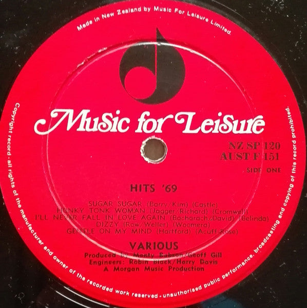 Various : Hits '69 (LP, Comp)