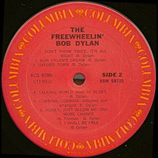 Bob Dylan : The Freewheelin' Bob Dylan (LP, Album, RE)