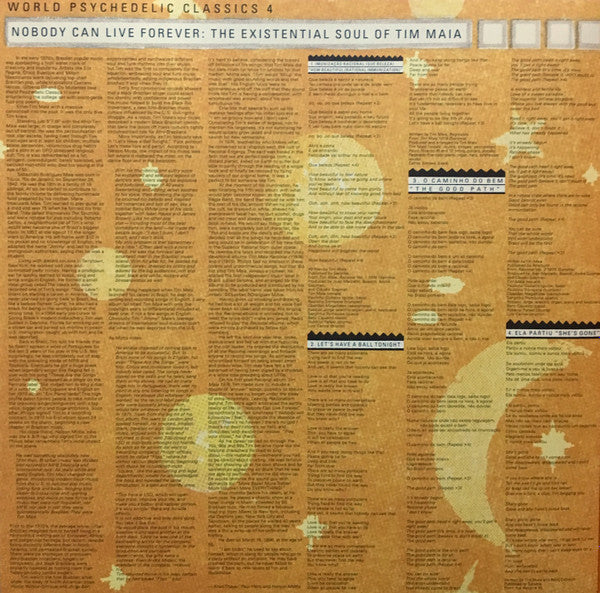 Tim Maia : Nobody Can Live Forever (The Existential Soul Of Tim Maia) (2xLP, Comp, RM)