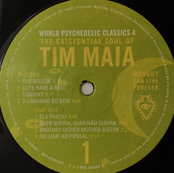 Tim Maia : Nobody Can Live Forever (The Existential Soul Of Tim Maia) (2xLP, Comp, RM)