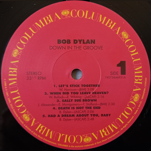 Bob Dylan : Down In The Groove (LP, Album, RE)