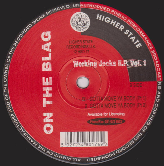 On The Blag : Working Jocks E.P. Vol. 1 (12", EP, Red)