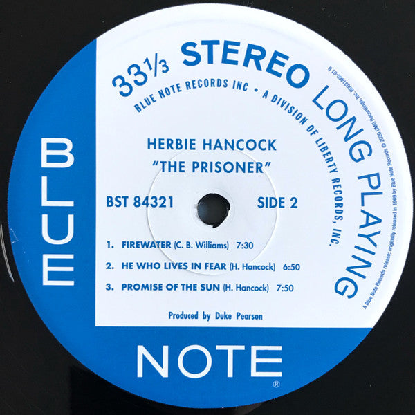 Herbie Hancock : The Prisoner (LP, Album, RE, 180)