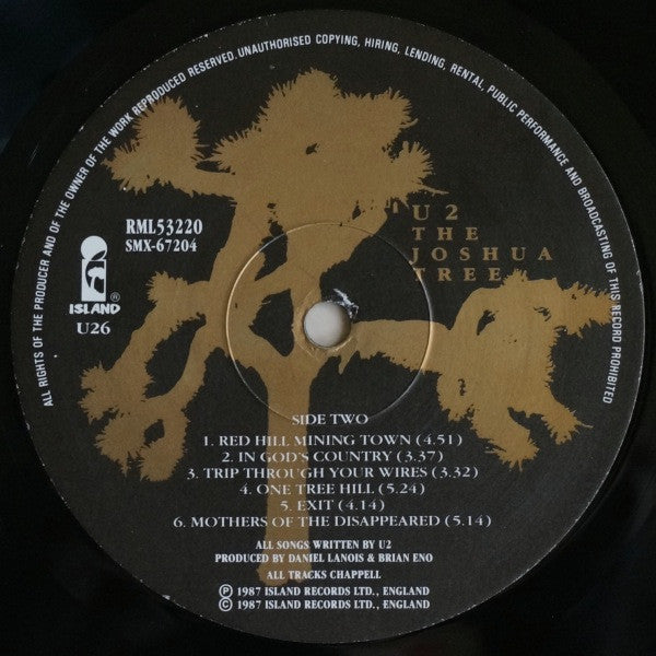 U2 : The Joshua Tree (LP, Album)