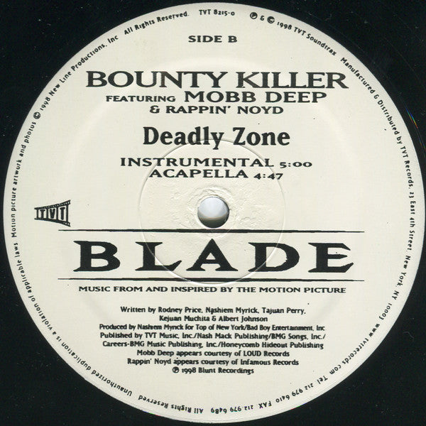 Bounty Killer : Deadly Zone (12")