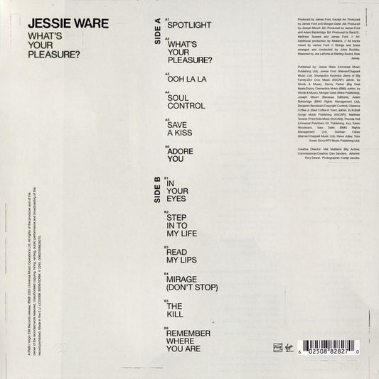 Jessie Ware : What's Your Pleasure? (LP, Album)