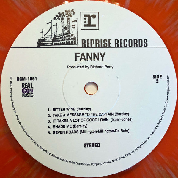 Fanny (2) : Fanny (LP, Album, Club, Ltd, Num, RE, Ora)