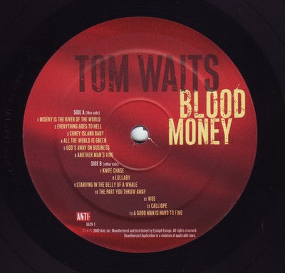 Tom Waits : Blood Money (LP, Album)