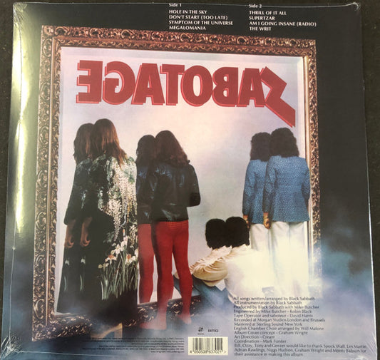 Black Sabbath : Sabotage (LP, Album, RE, RM, RP, 180)