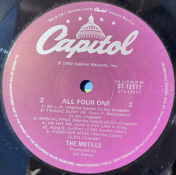 The Motels : All Four One (LP, Album)