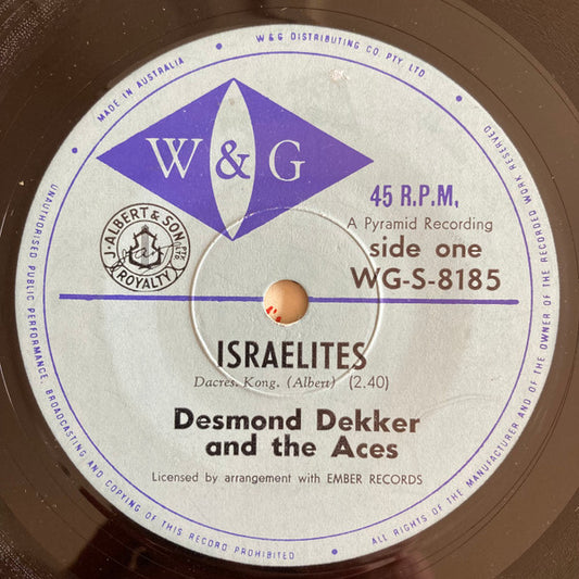 Desmond Dekker And The Aces* / Beverley's All Stars : Israelites / The Man (7")