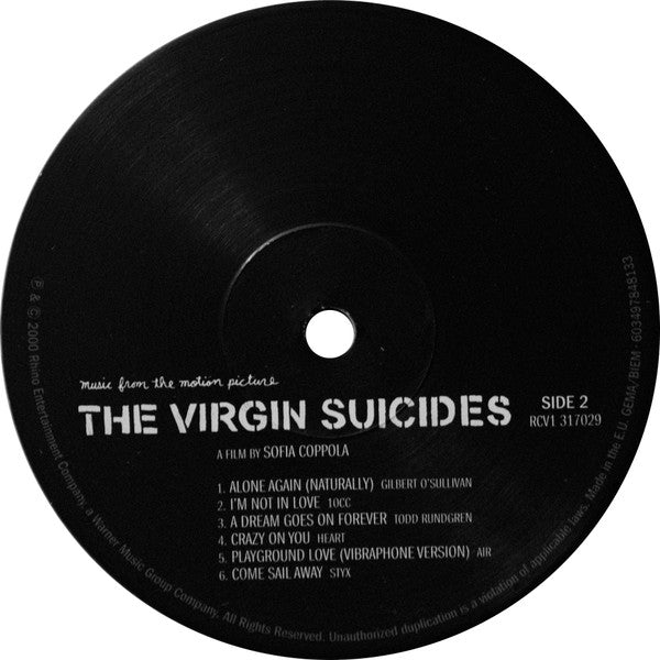 Various : The Virgin Suicides (Music From The Motion Picture) (LP, RSD, Comp, Ltd, RE, Pin)