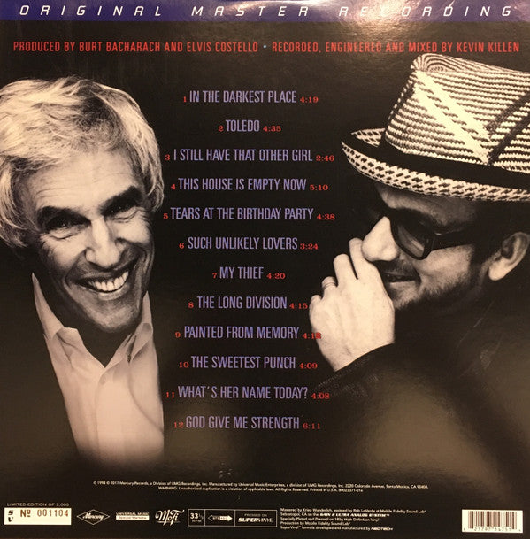 Elvis Costello With Burt Bacharach : Painted From Memory (LP, Album, Ltd, Num, RE, RM, Sup)