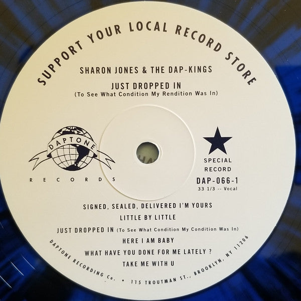 Sharon Jones & The Dap-Kings : Just Dropped In (To See What Condition My Rendition Was In) (LP, Album, RSD, Ltd, Blu)