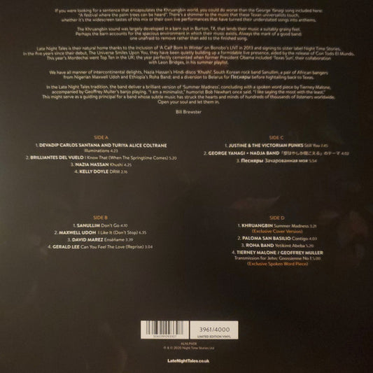 Khruangbin : LateNightTales (2xLP, Comp, Ltd, Num, Ora)