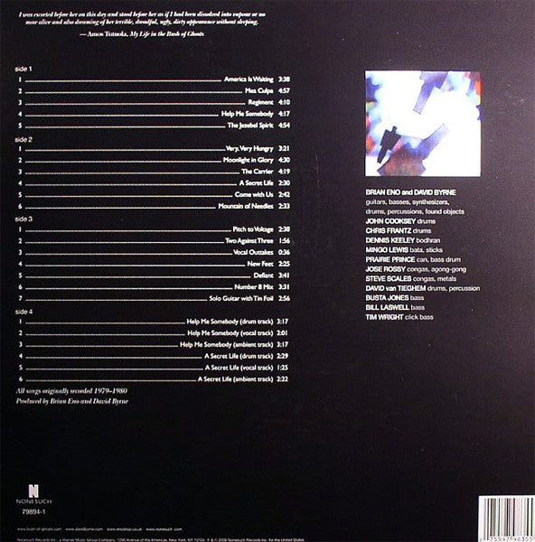 Brian Eno + David Byrne : My Life In The Bush Of Ghosts (2xLP, Album, RE, RM, Gat)
