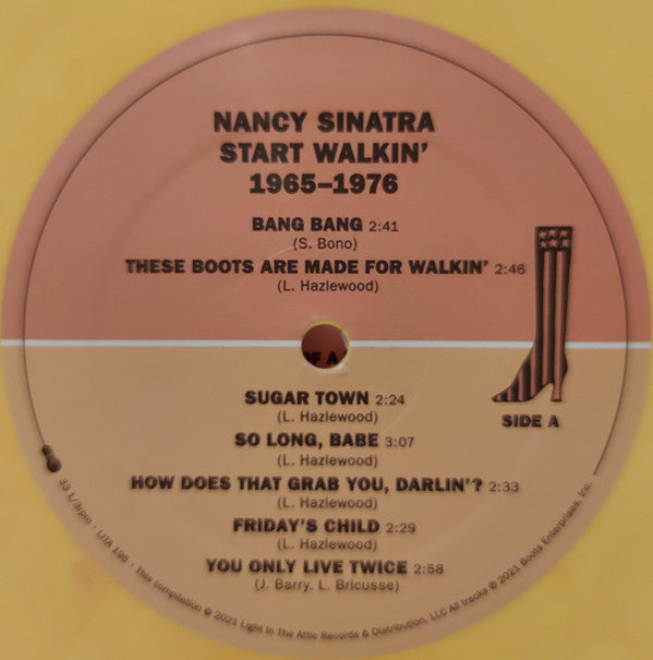 Nancy Sinatra : Start Walkin' 1965-1976 (2xLP, Comp, RM, Yel)