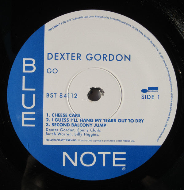 Dexter Gordon : Go! (LP, Album, RE + CD, Album, RE, Pap)