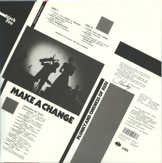 Plunky* And The Oneness Of Juju* : Make A Change (2xLP, Album, RE)