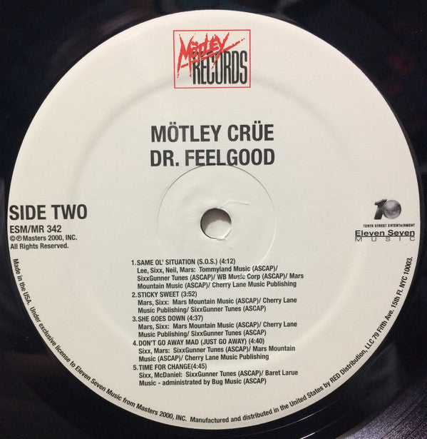 Mötley Crüe : Dr. Feelgood (LP, Album, RE, RM, 180)