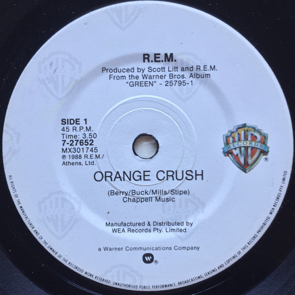 R.E.M. : Orange Crush (7", Single)