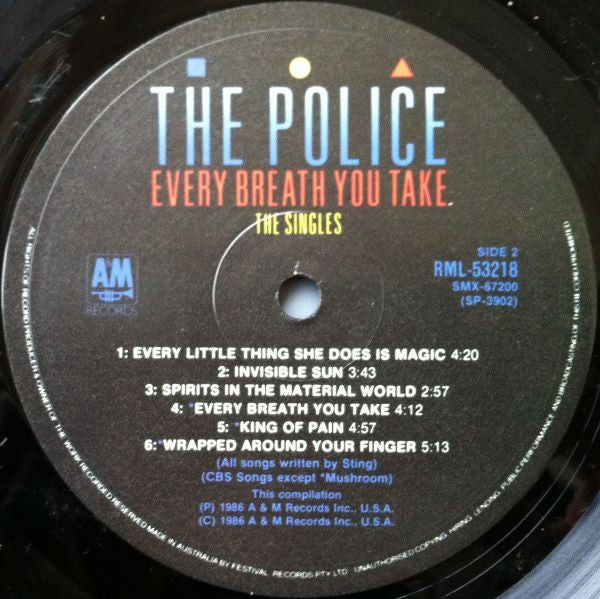 The Police : Every Breath You Take (The Singles) (LP, Comp)