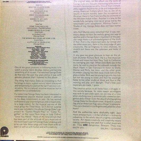 George Duke : Save The Country (LP, Album, RE)