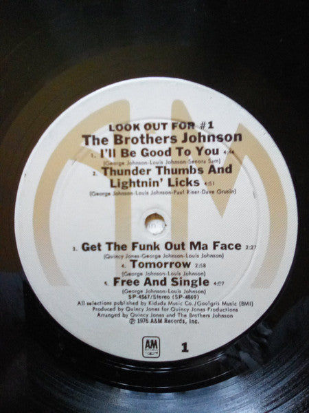 Brothers Johnson : Look Out For #1 (LP, Album, Mon)